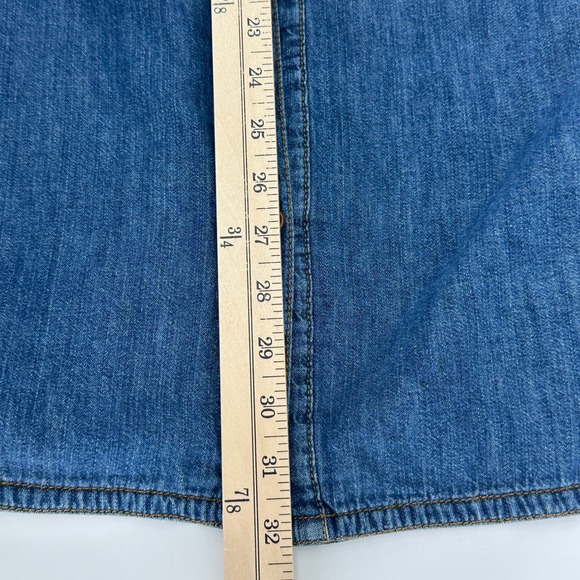 Columbia Men's Large Regular Fit Denim Shirt Plaid Flannel Lined Long Sleeve - Picture 11 of 11